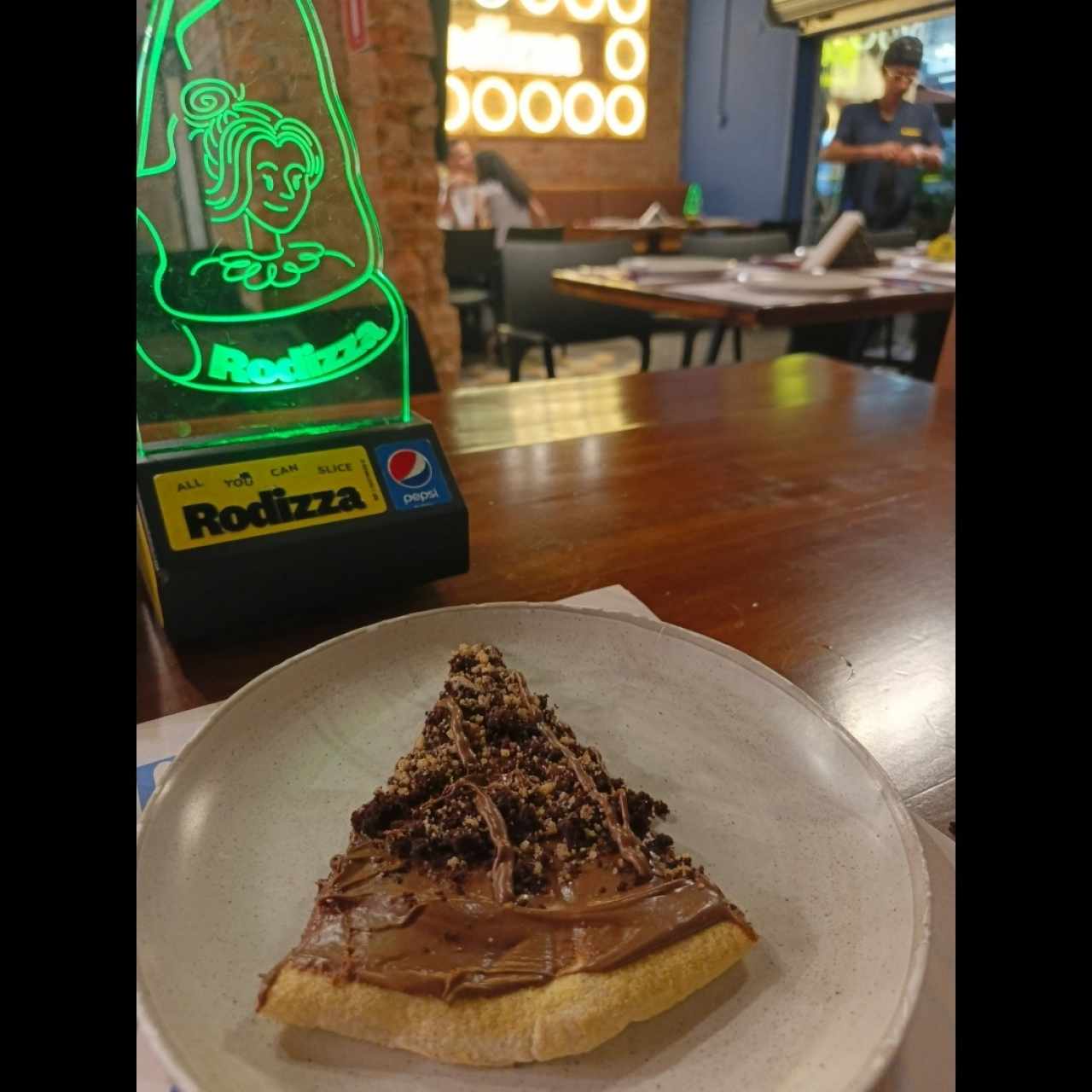 Pizza dulce con Ovomaltina 