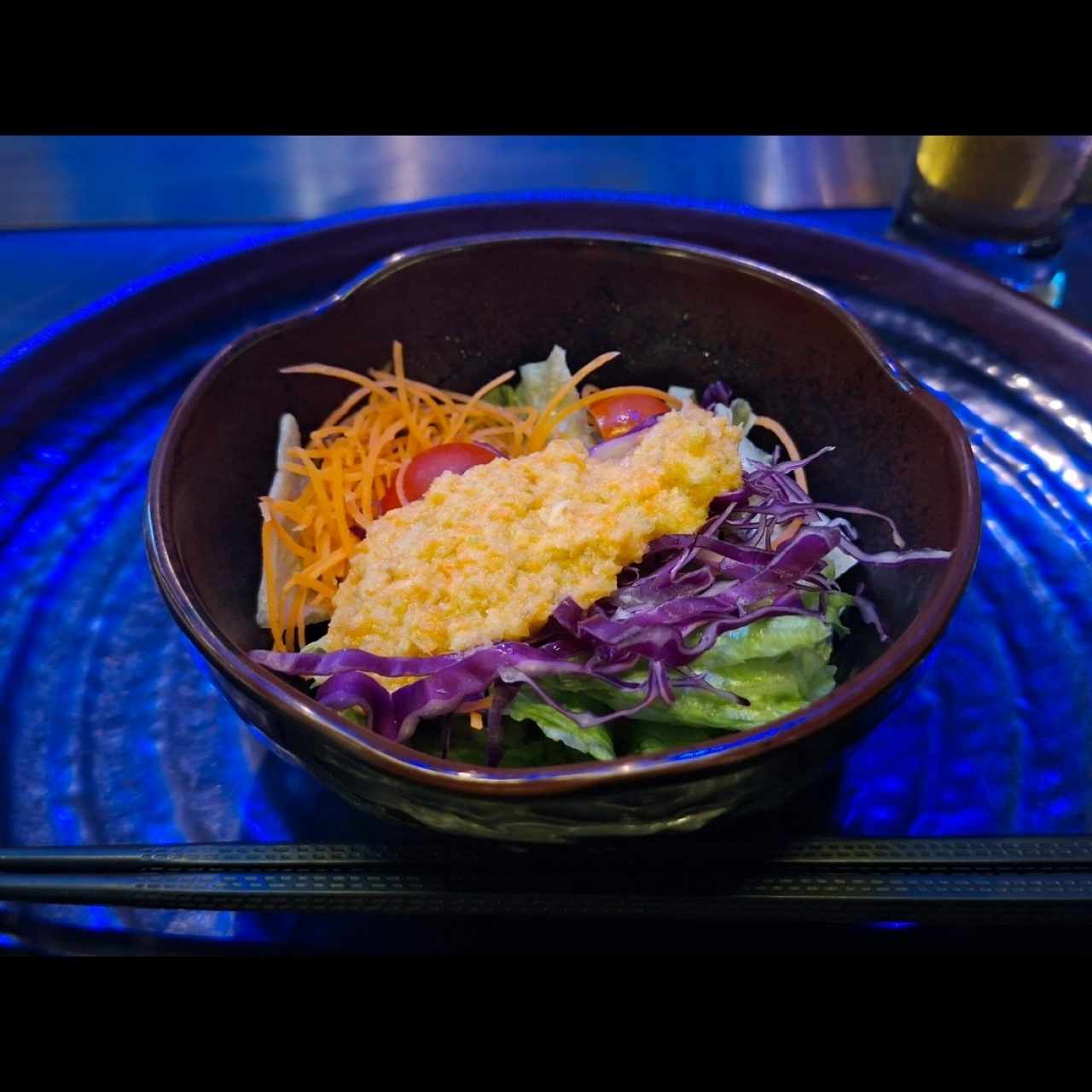 Ensalada con aderezo de jengibre 