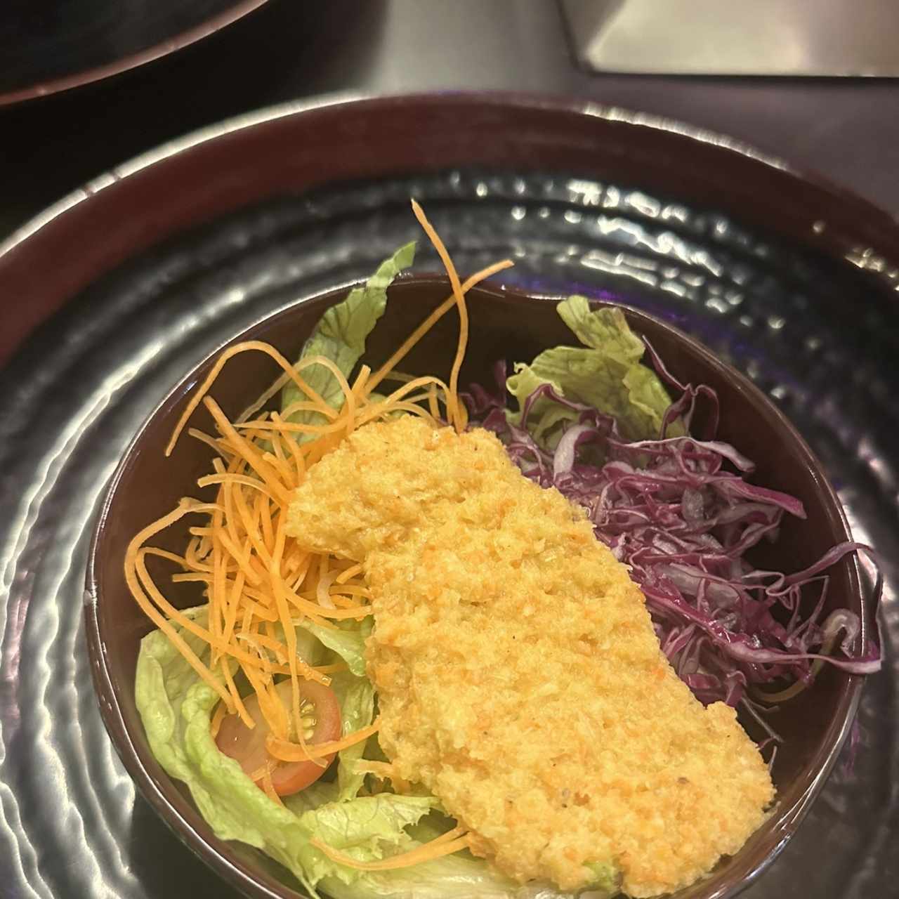 Menú teppanyaki ensalada