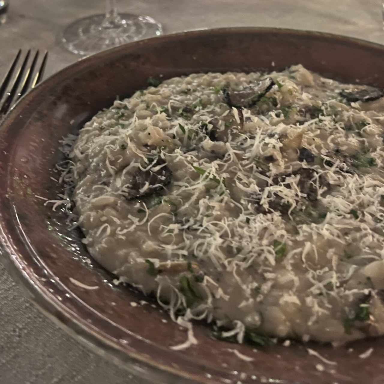 Risotto trufado