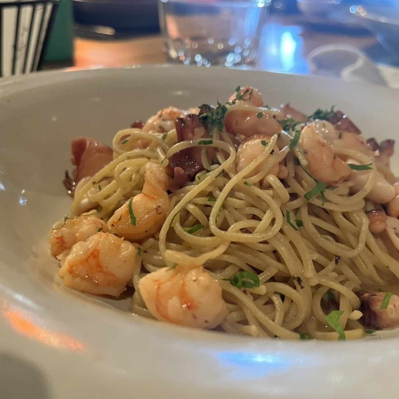 Pasta con mariscos 