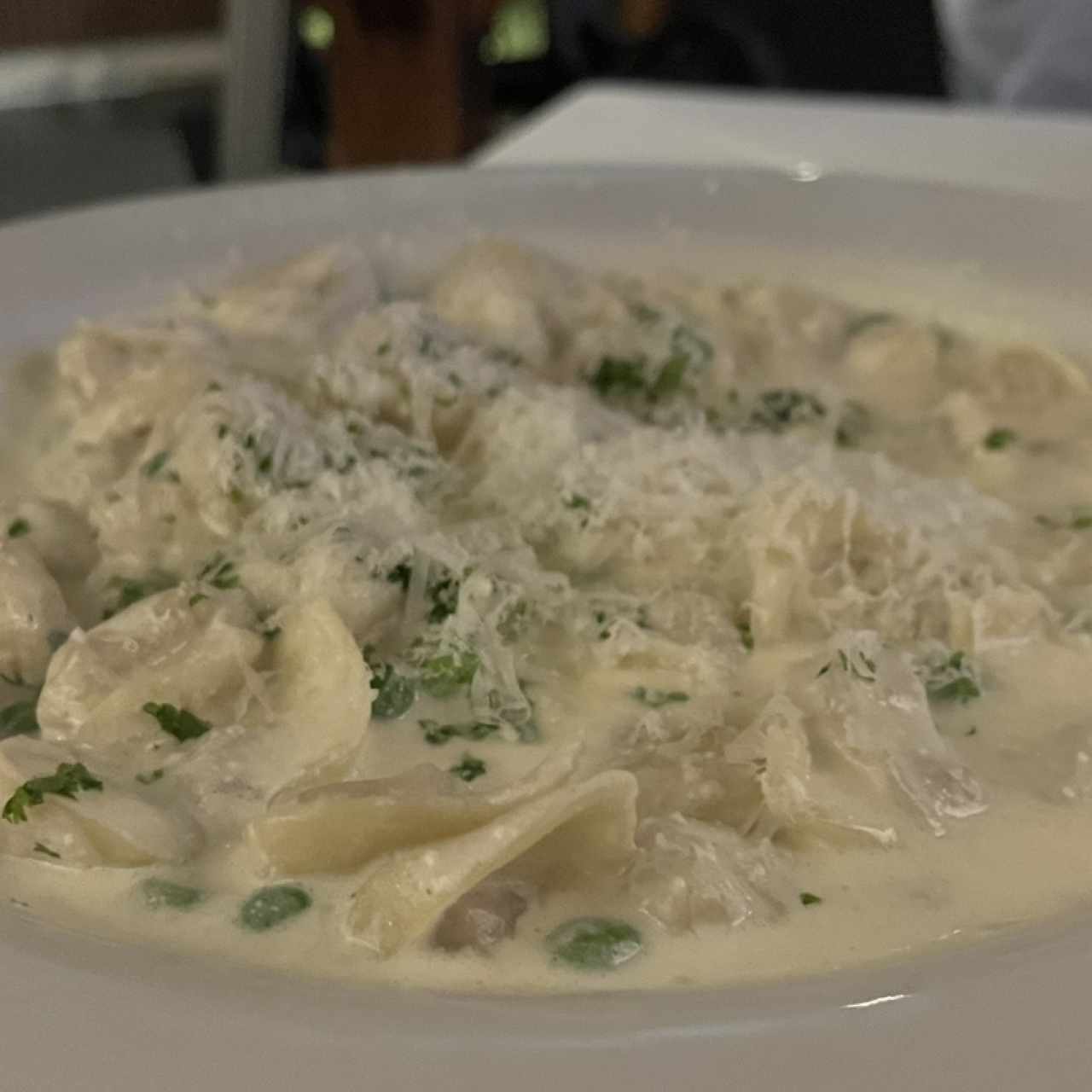Tortelini en salsa grana padani