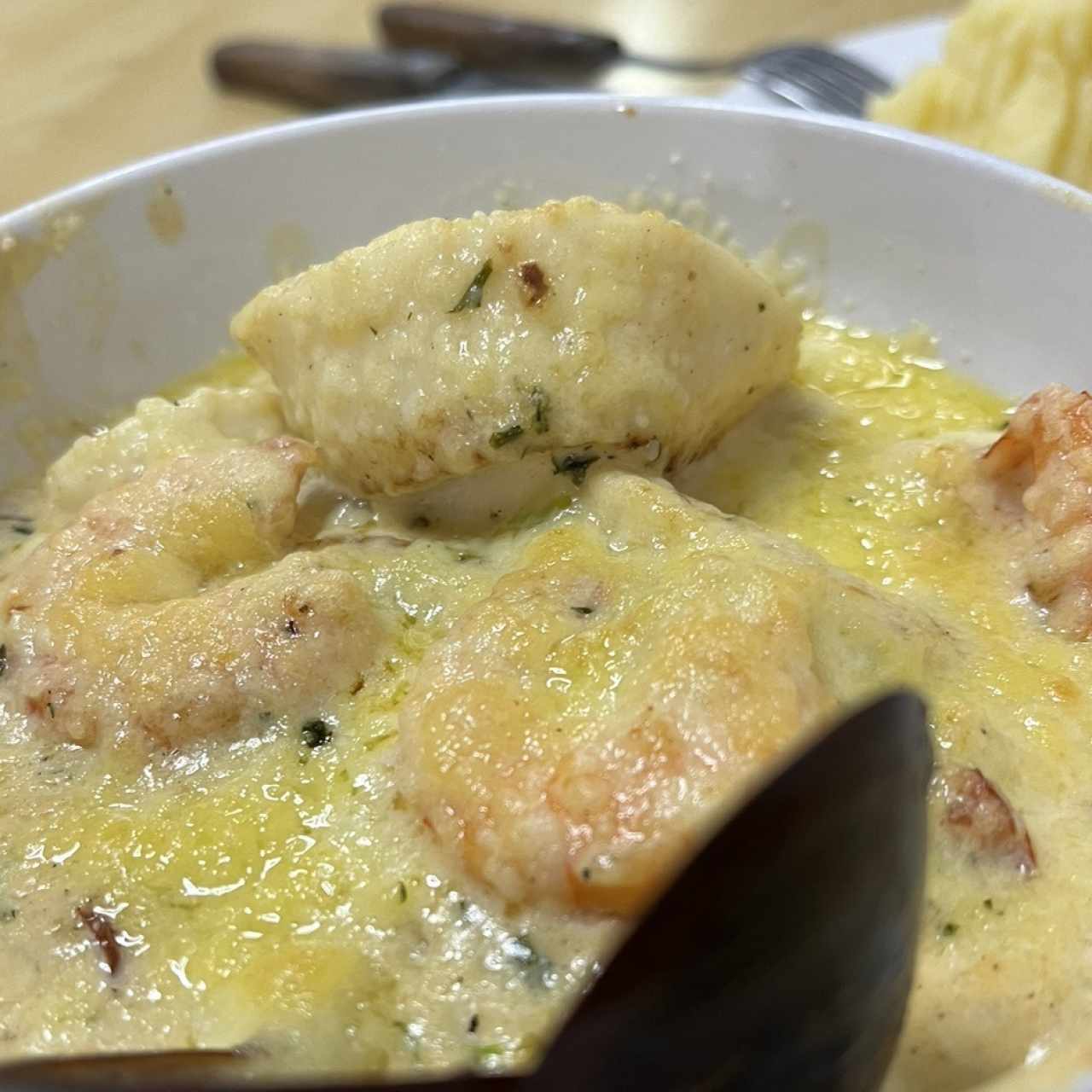 Gratinado de mariscos