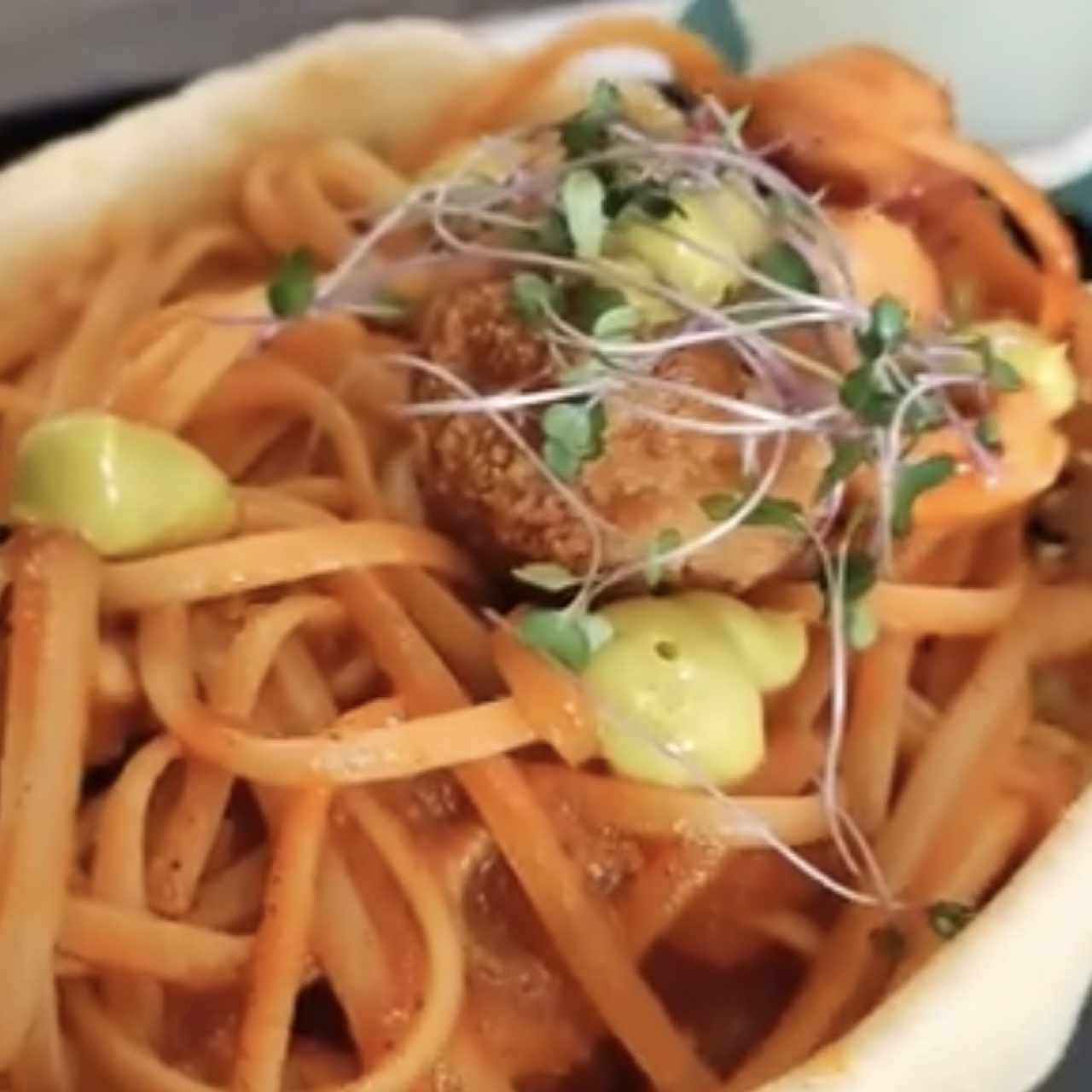 Linguini Mar Rojo, un verdader manjar..!!