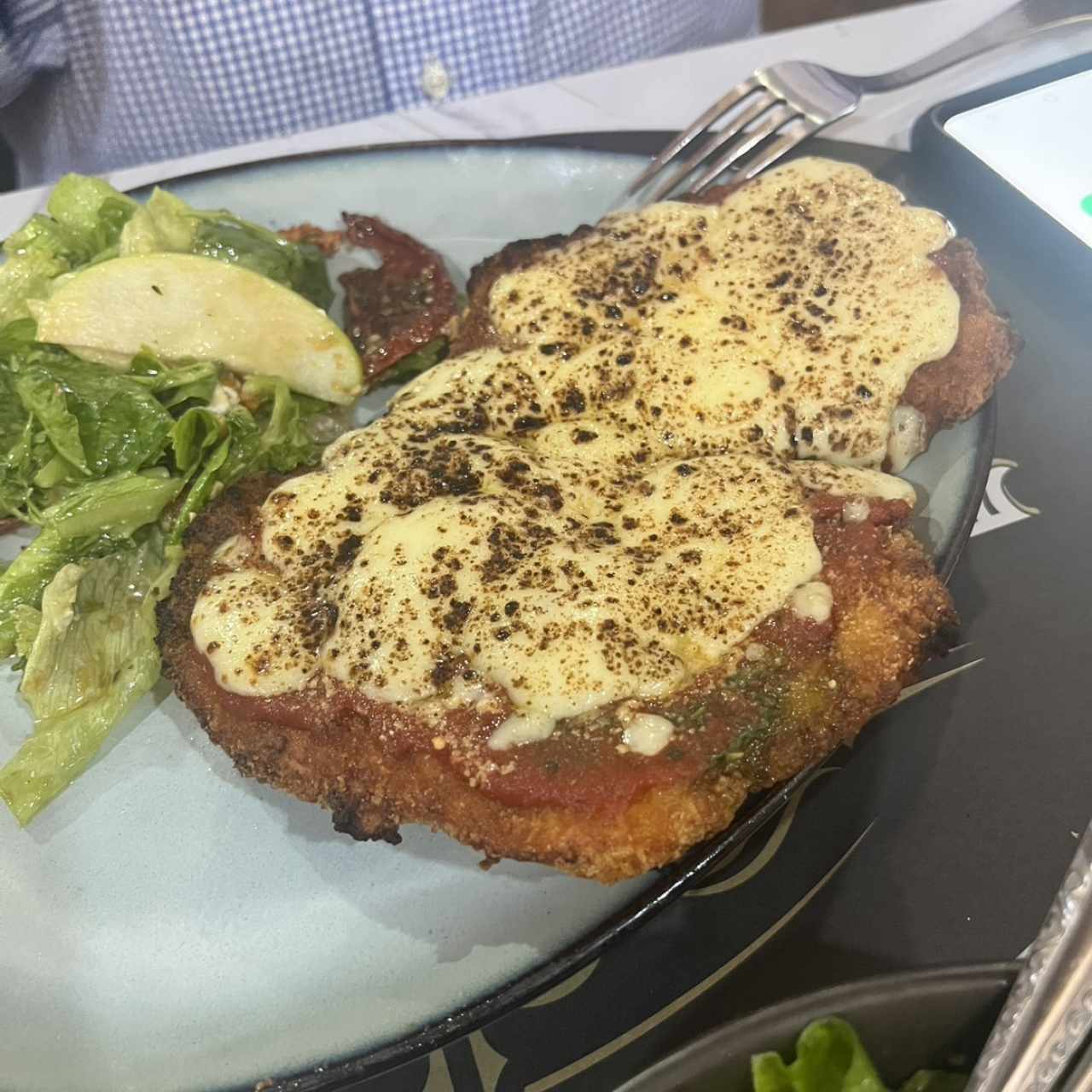 Milanesa pollo a la parmesana