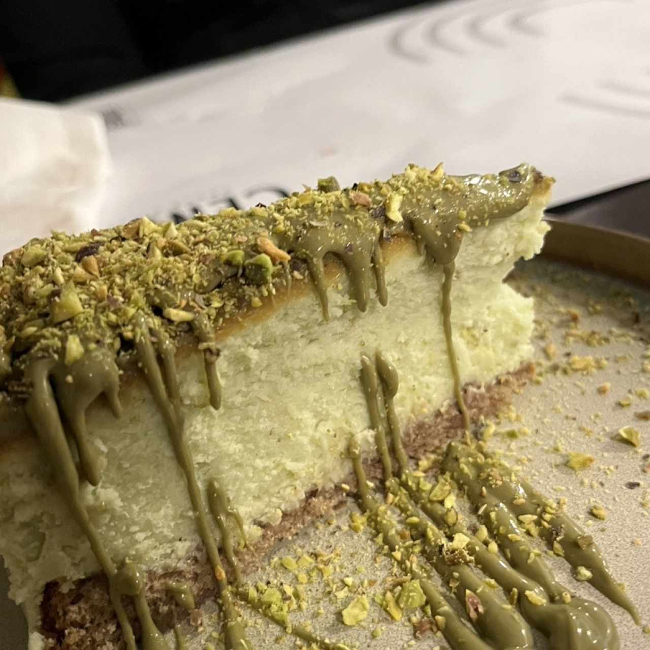 Cheese cake de pistacho