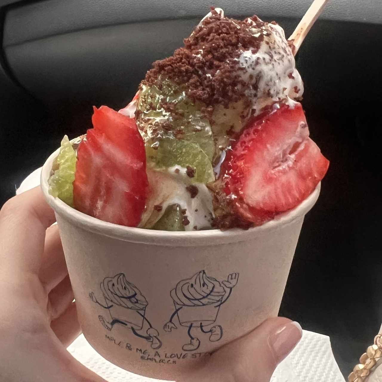 Helado yogurt 