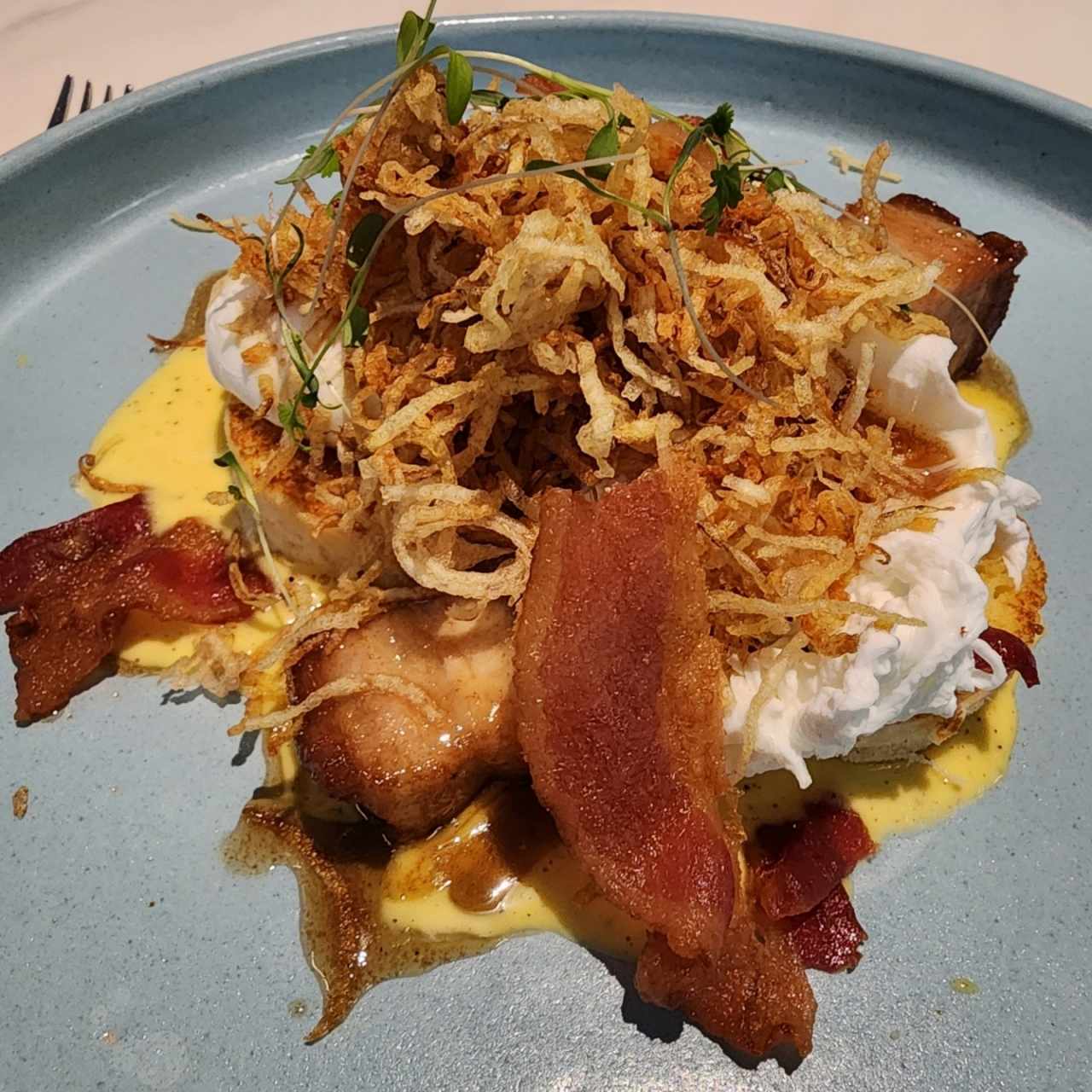 Benedictino con pork belly 