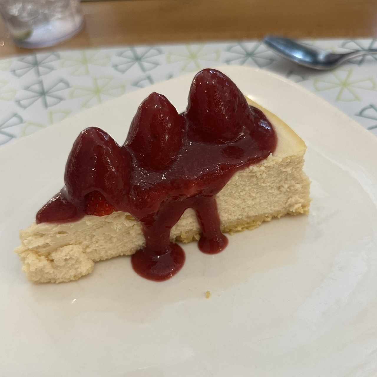 Cheese cake 0 azucar de mermelada de frutos rojos