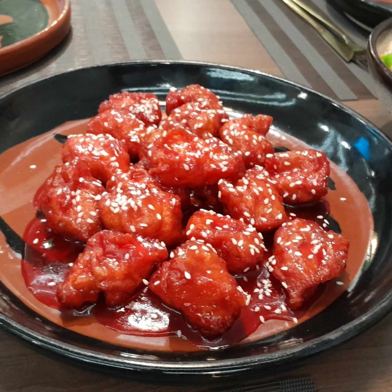 Pollo en salsa agridulce