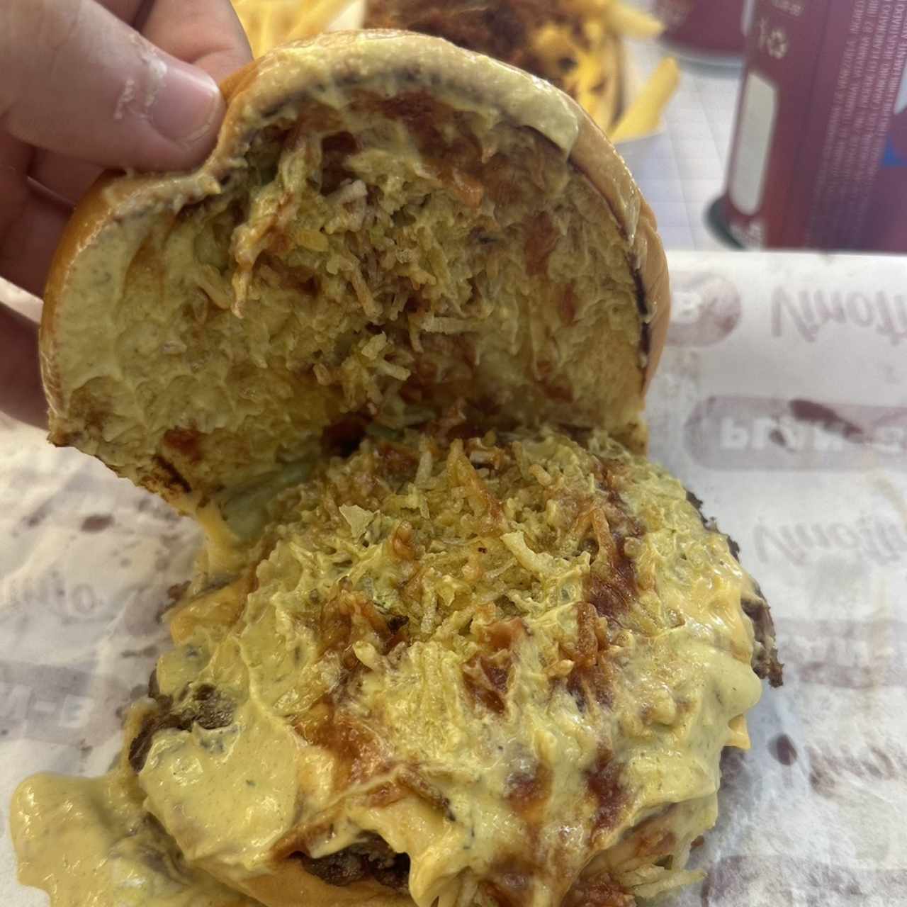 Hamburguesa vinotinto