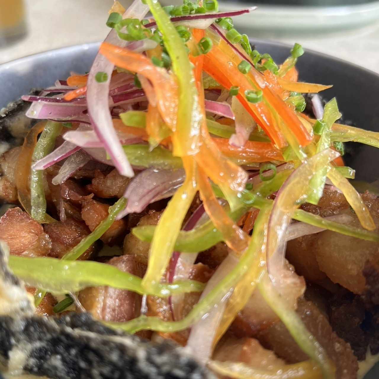 Ceviche de pork belly