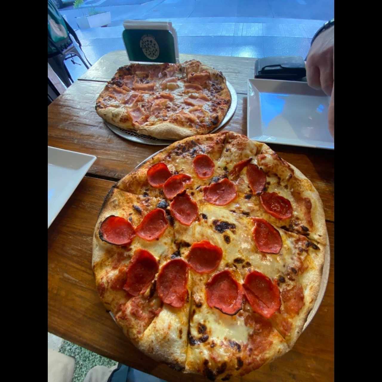 jamón y peperoni 