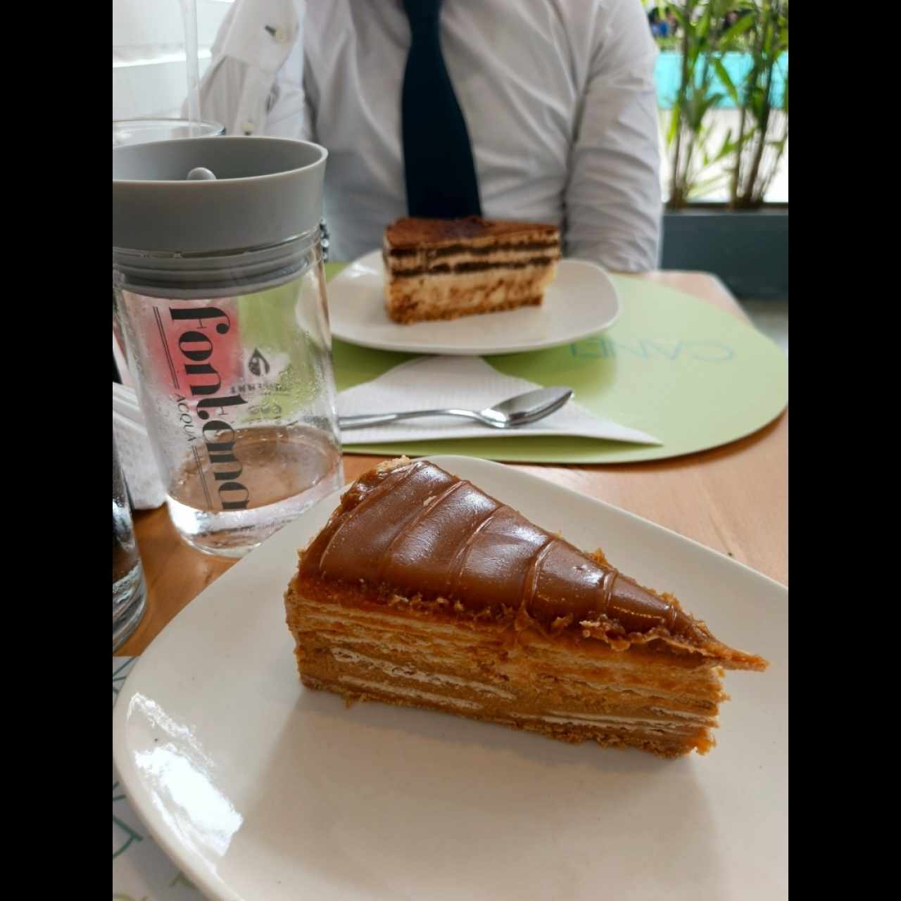 Cheesecake de marquesa de arequipe y de tiramisú 