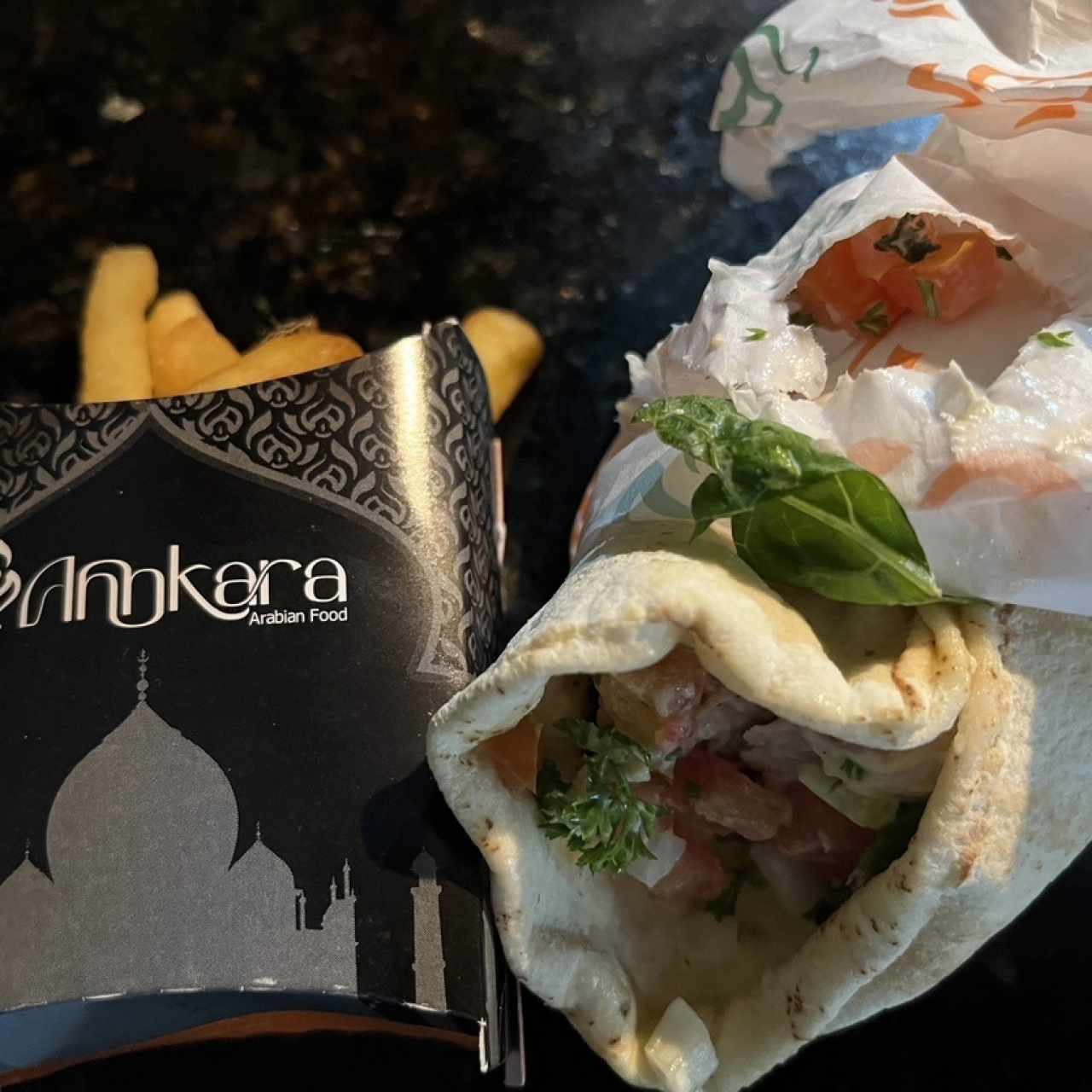 Shawarma mixto, EXCELENTE!!
