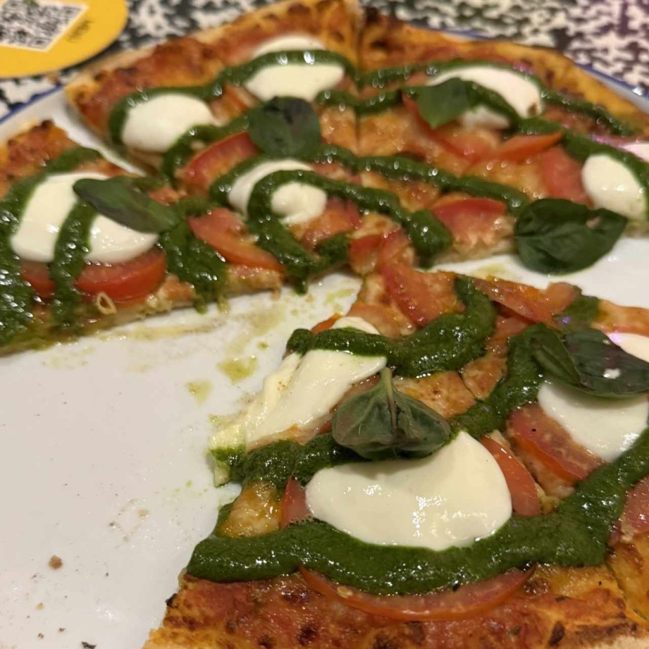 Pizza capresa 