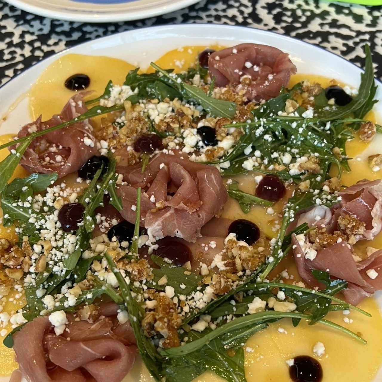 Ensalada Zucca, Pera e Prosciutto