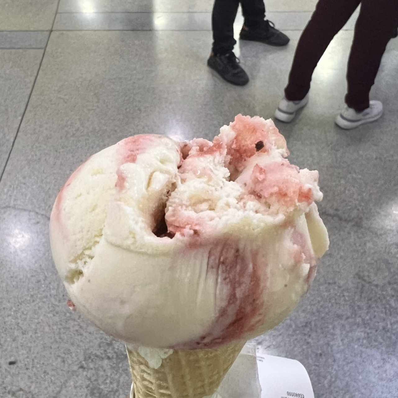 Helado de Fresas con Crema