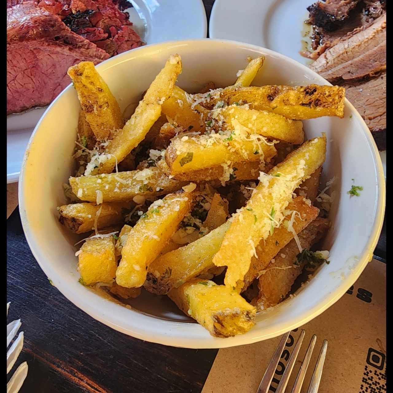 Papas con parmesano 