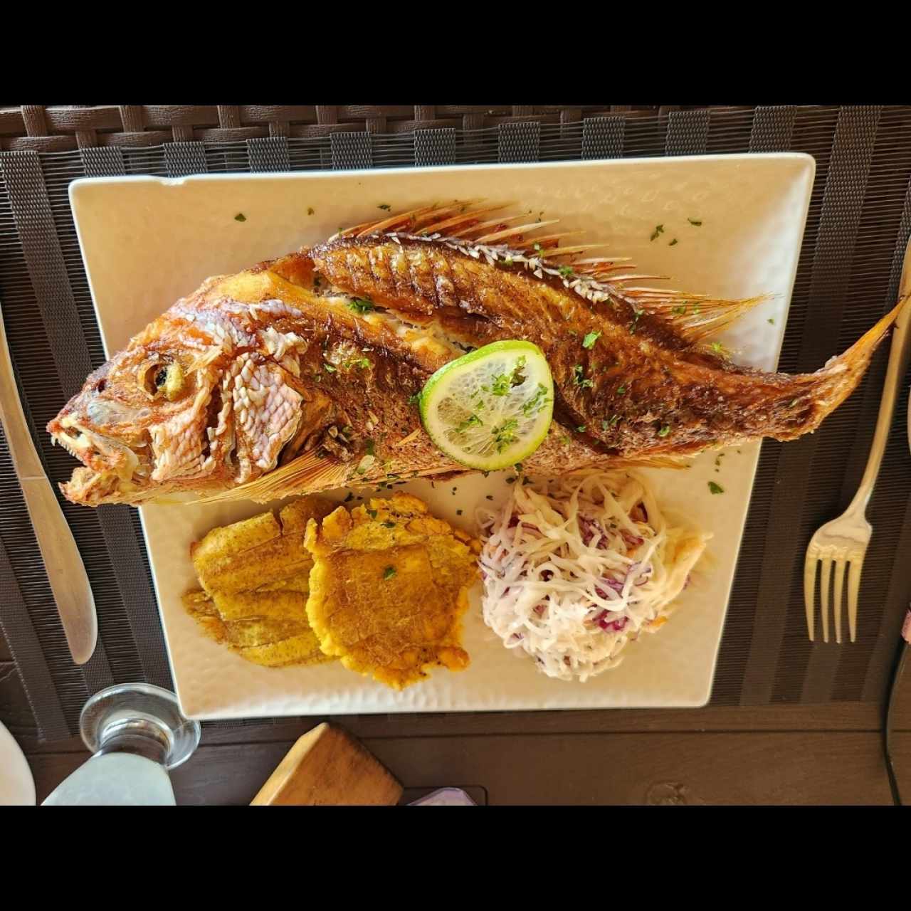 Pargo frito