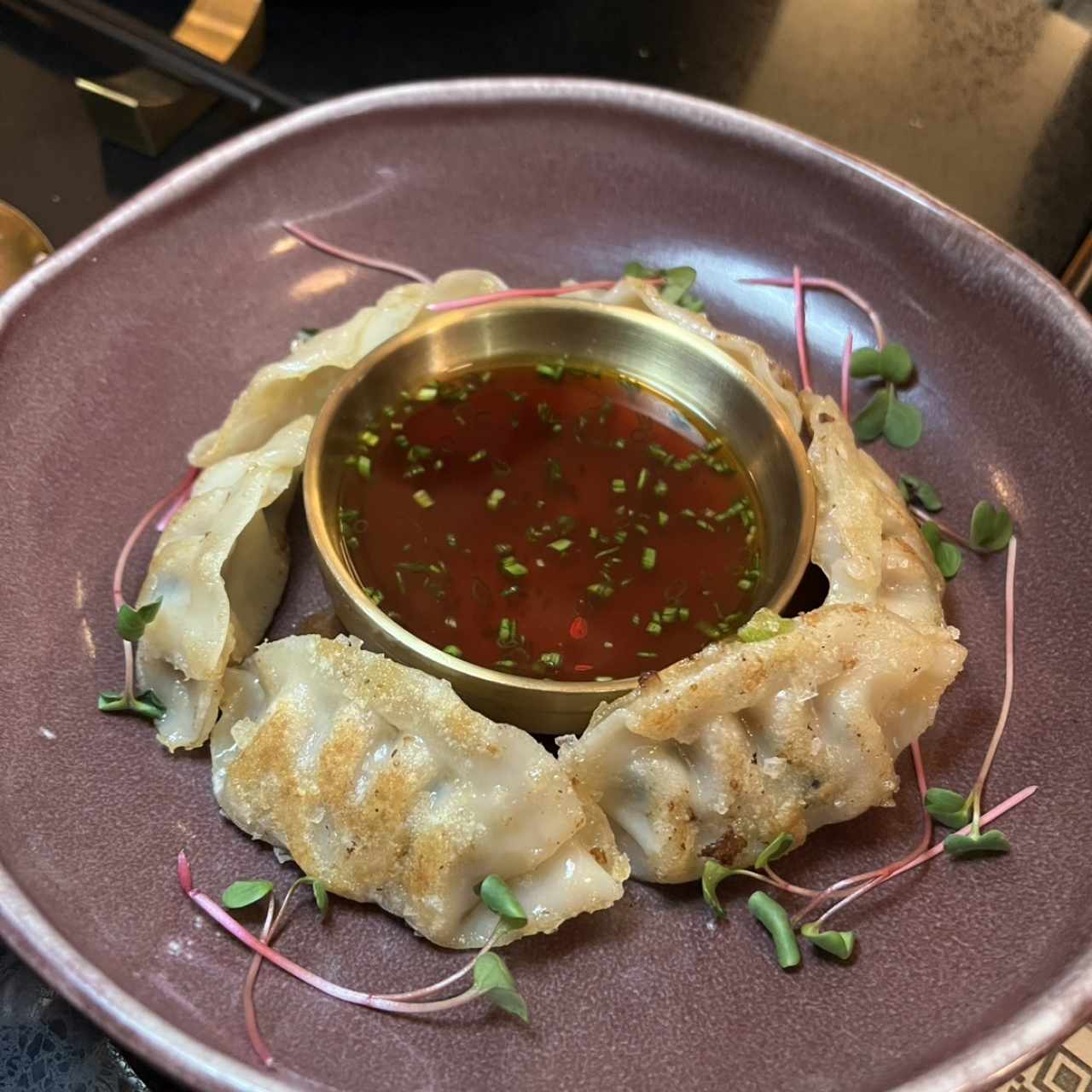 Gyozas.