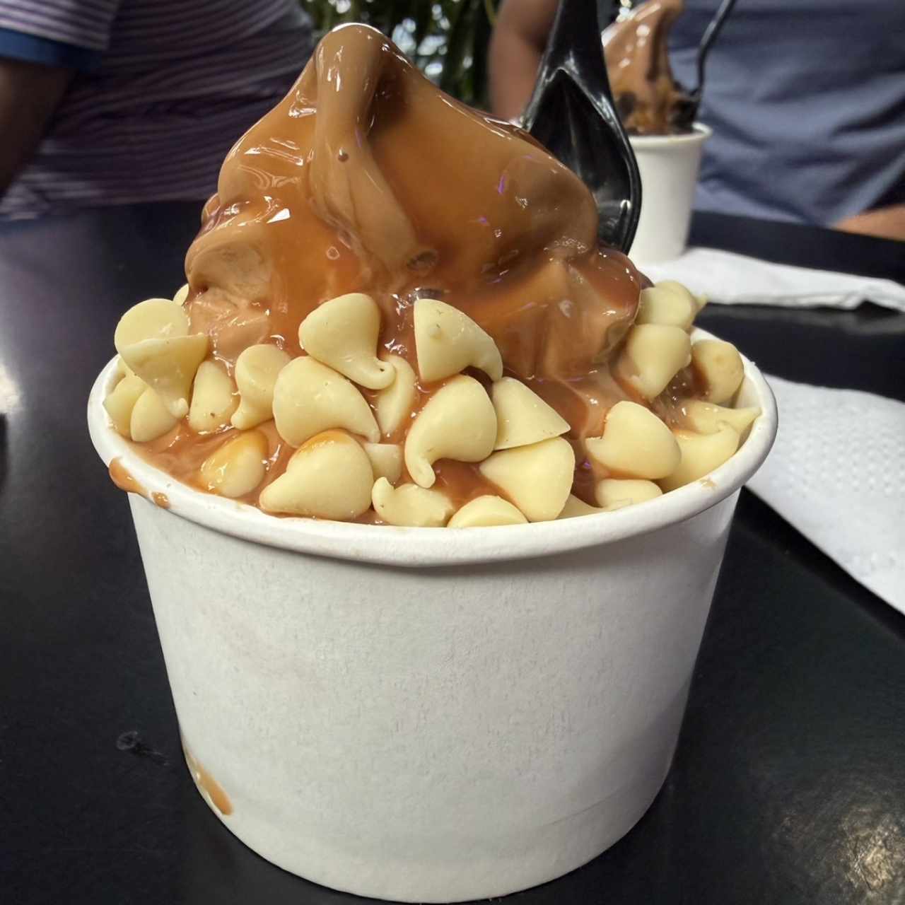 Helado de dulce de leche, a base de leche de oveja