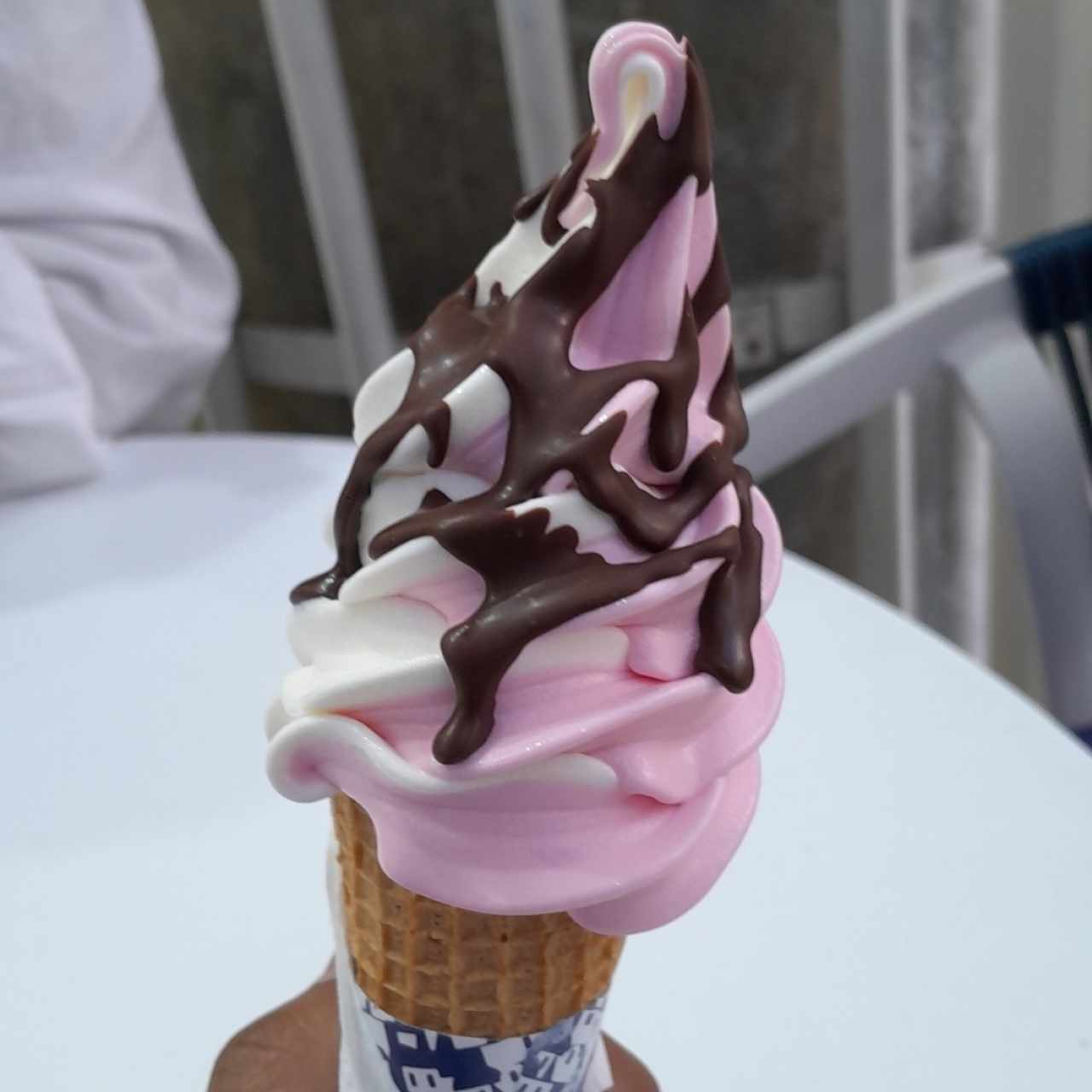 Barquilla twist con capita mágica de chocolate!