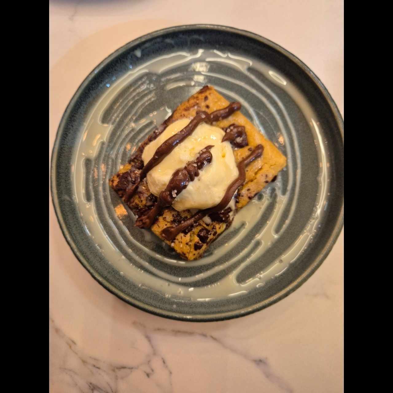 Brookie con helado