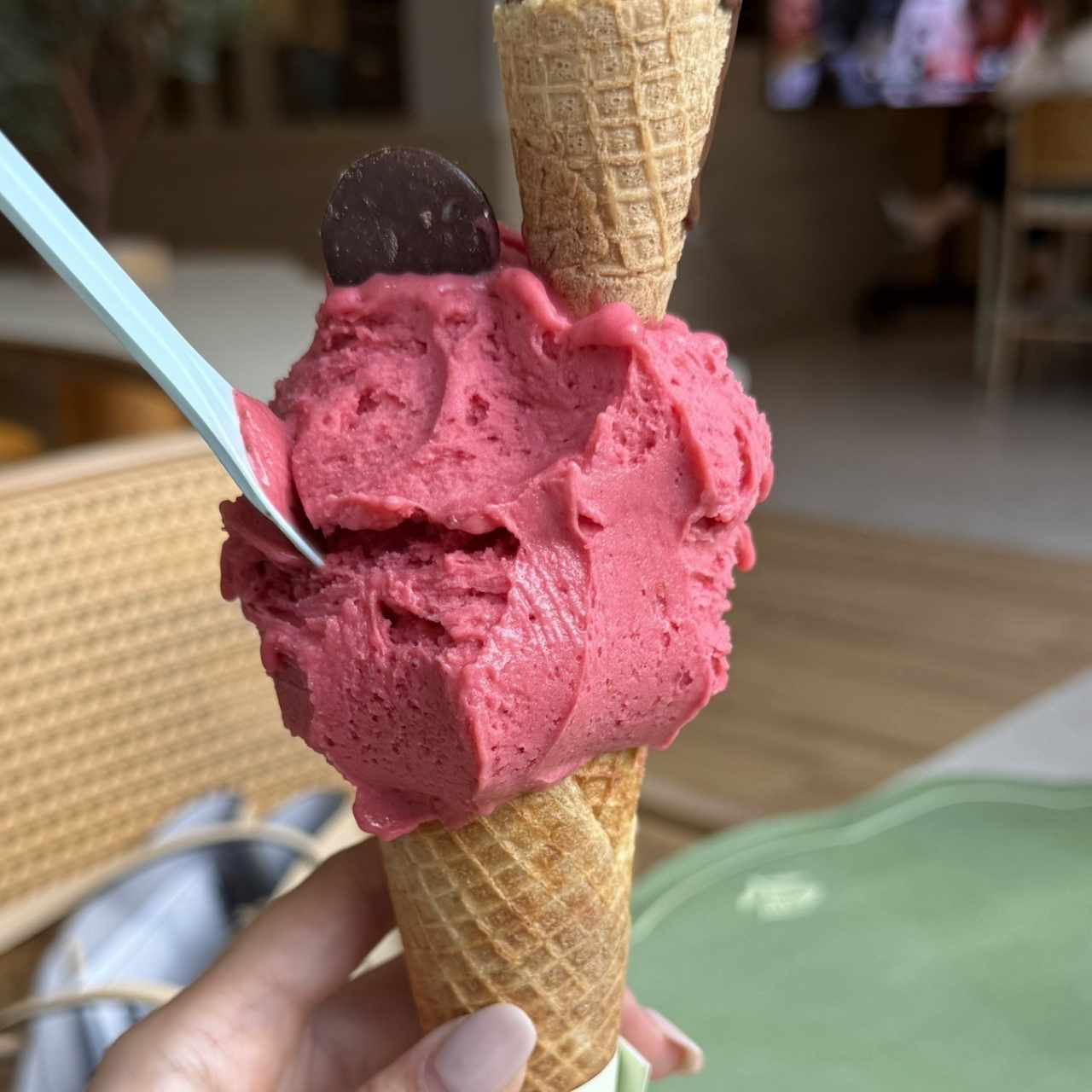 Helado fresa 