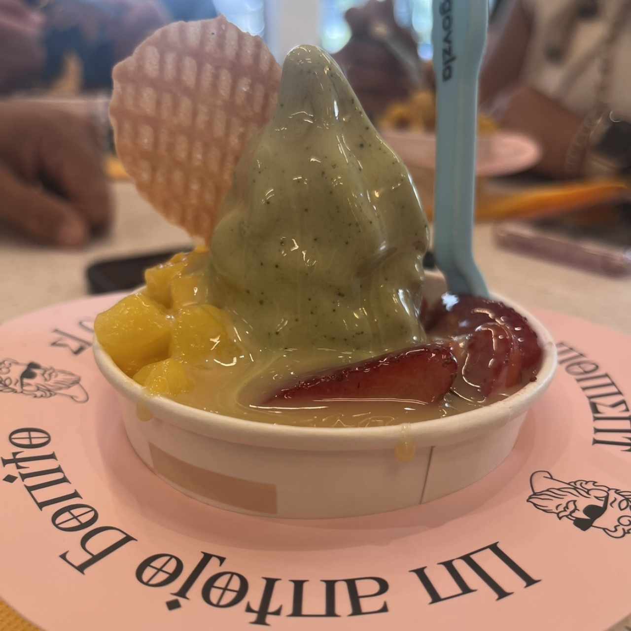 Helado de matcha 