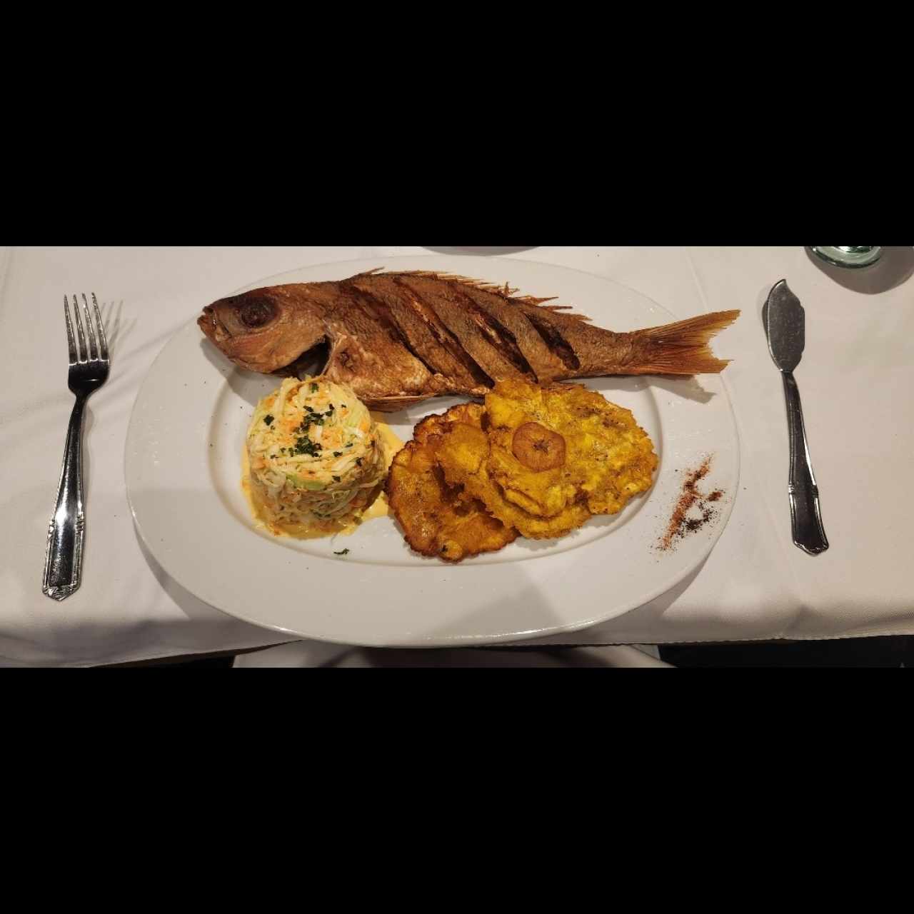 Pargo frito