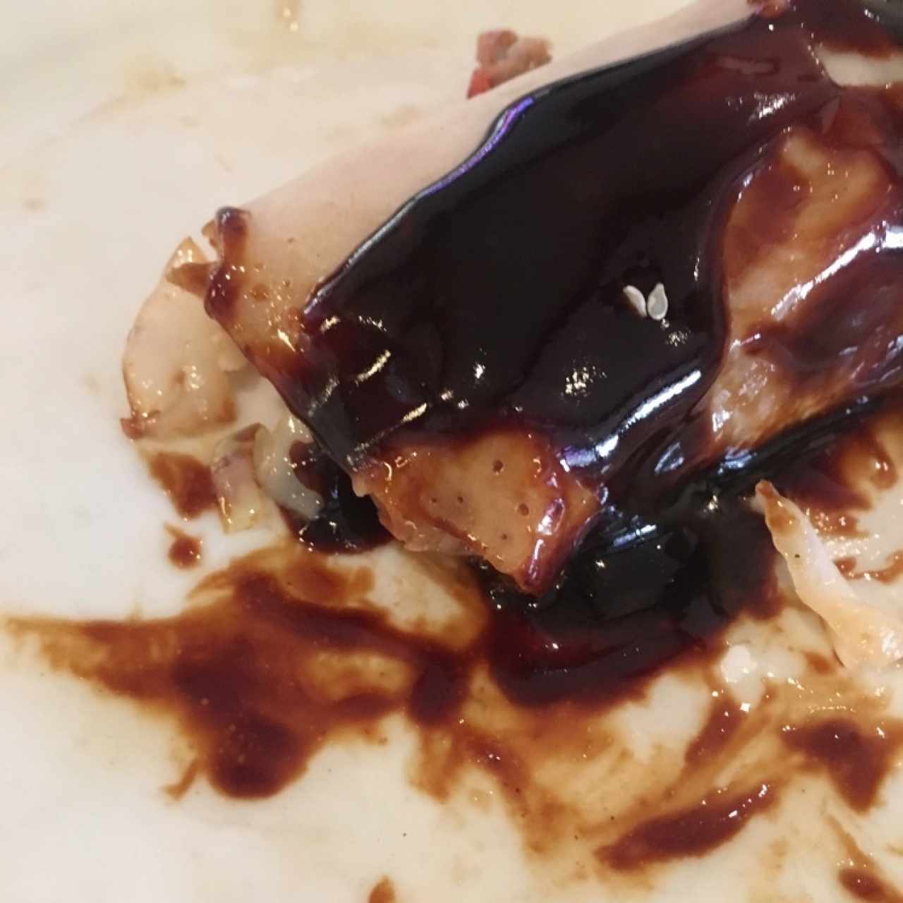 crepe de Cerdo en salsa de mora