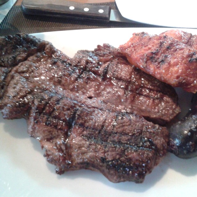 Churrasco de solomo mariposa (a punto)