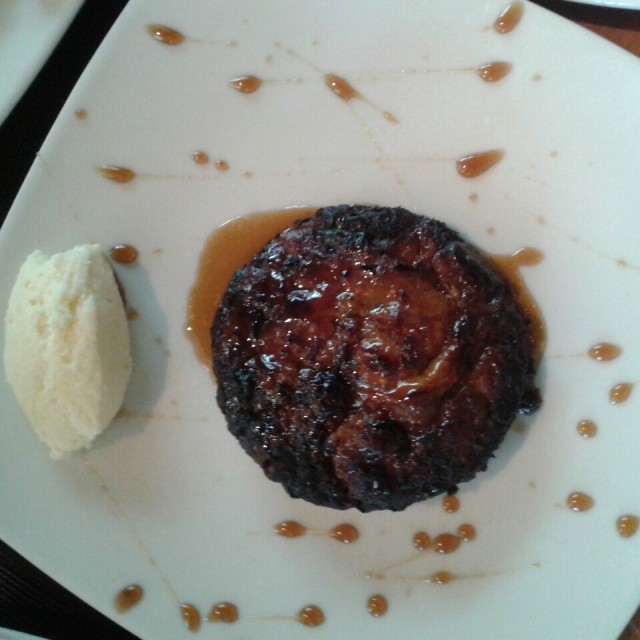 Pastel de plátano (caramelizado con corazón de mozzarela)
