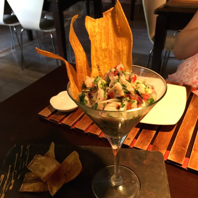 Ceviche de pescado blanco