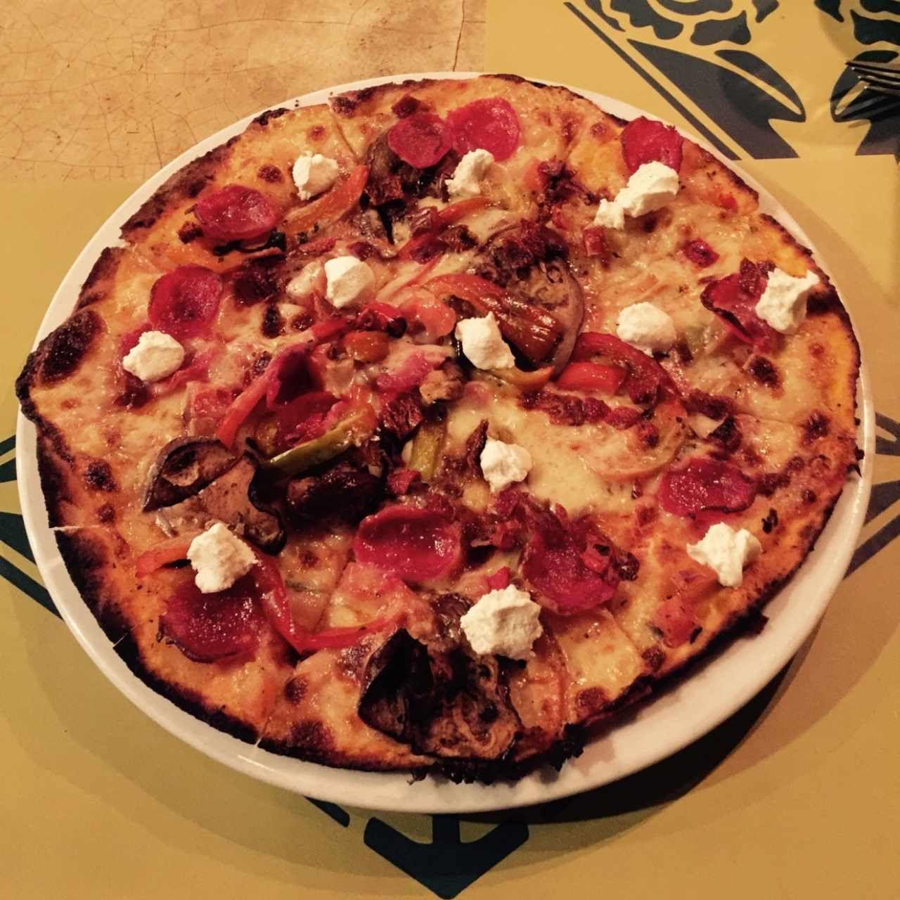 Pizza Catar & extra pepperoni 