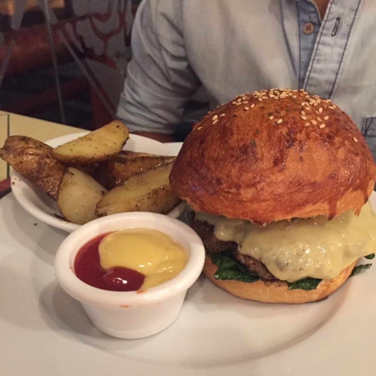 Hamburguesa de lomito.