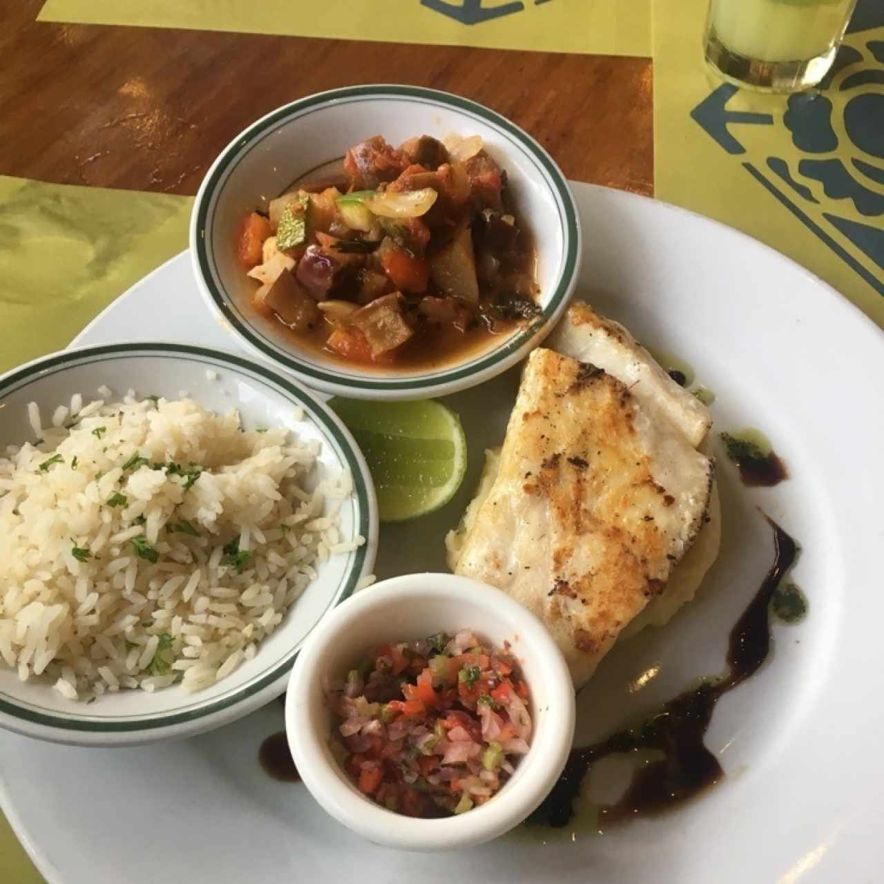 pescado blanco al grill