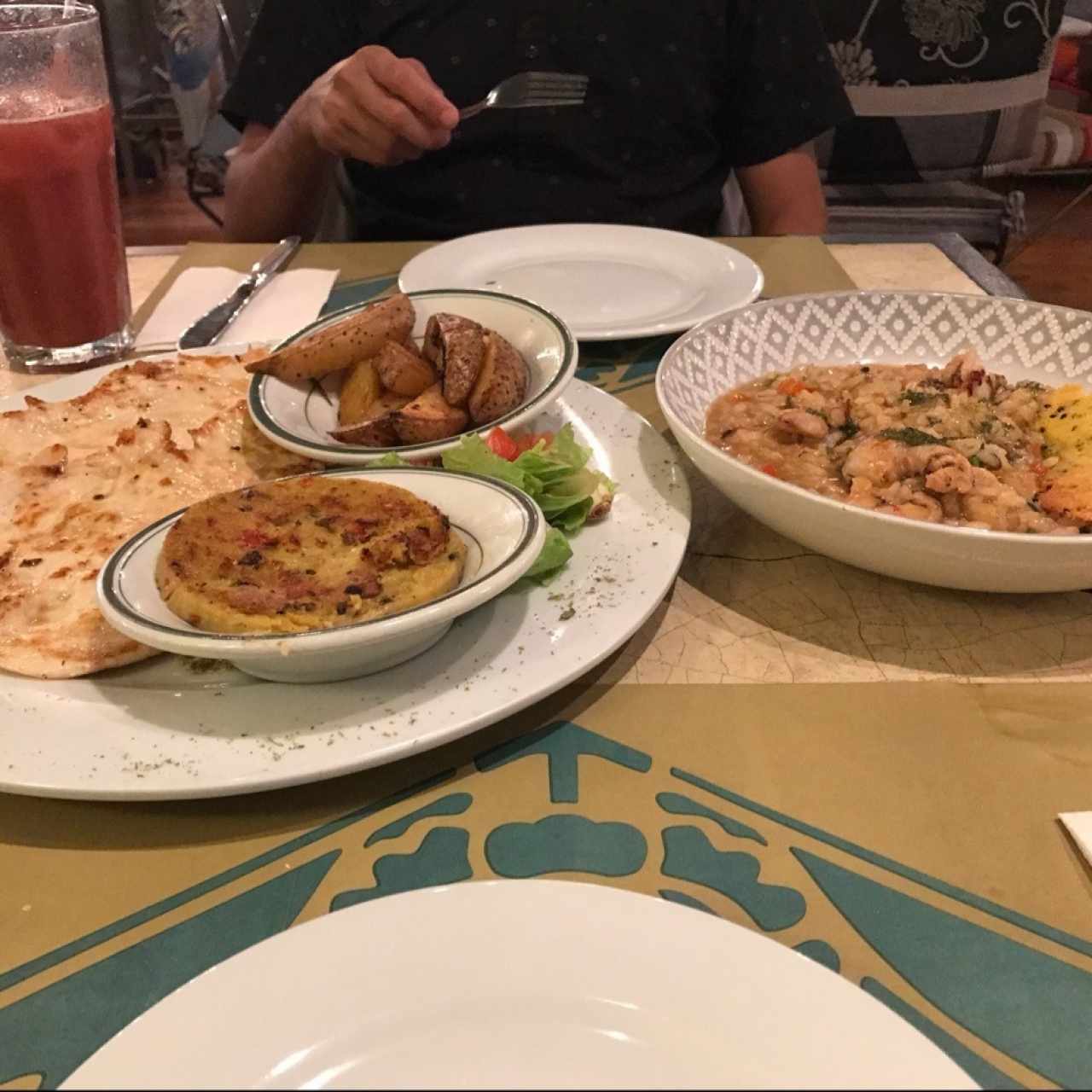 Risotto y Paillard de Pollo