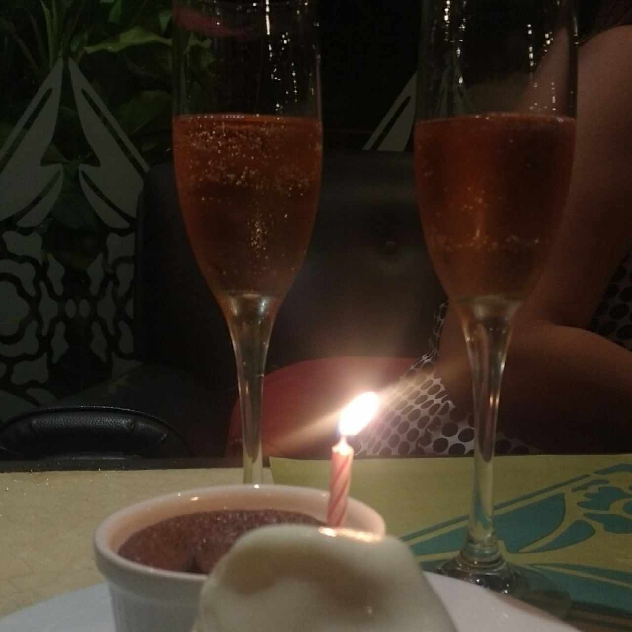 Un postre de cumpleaños