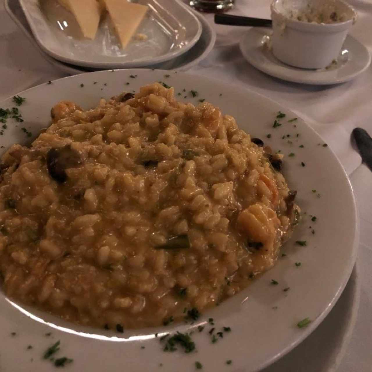 Risotto de Camarones y Hongos 👍🏽