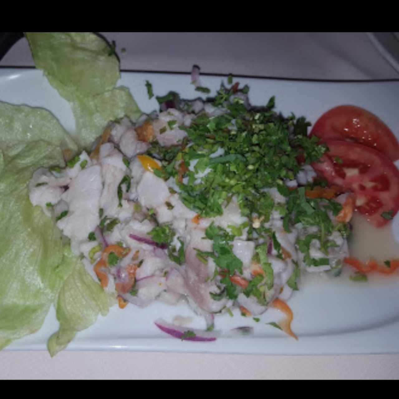 Ceviche de mero 