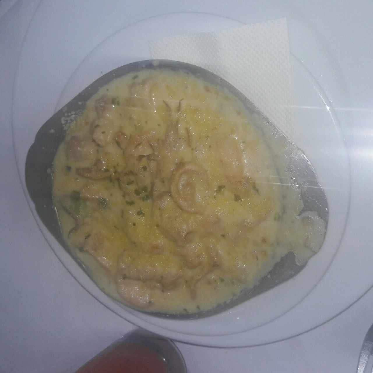 Mariscos al gratén