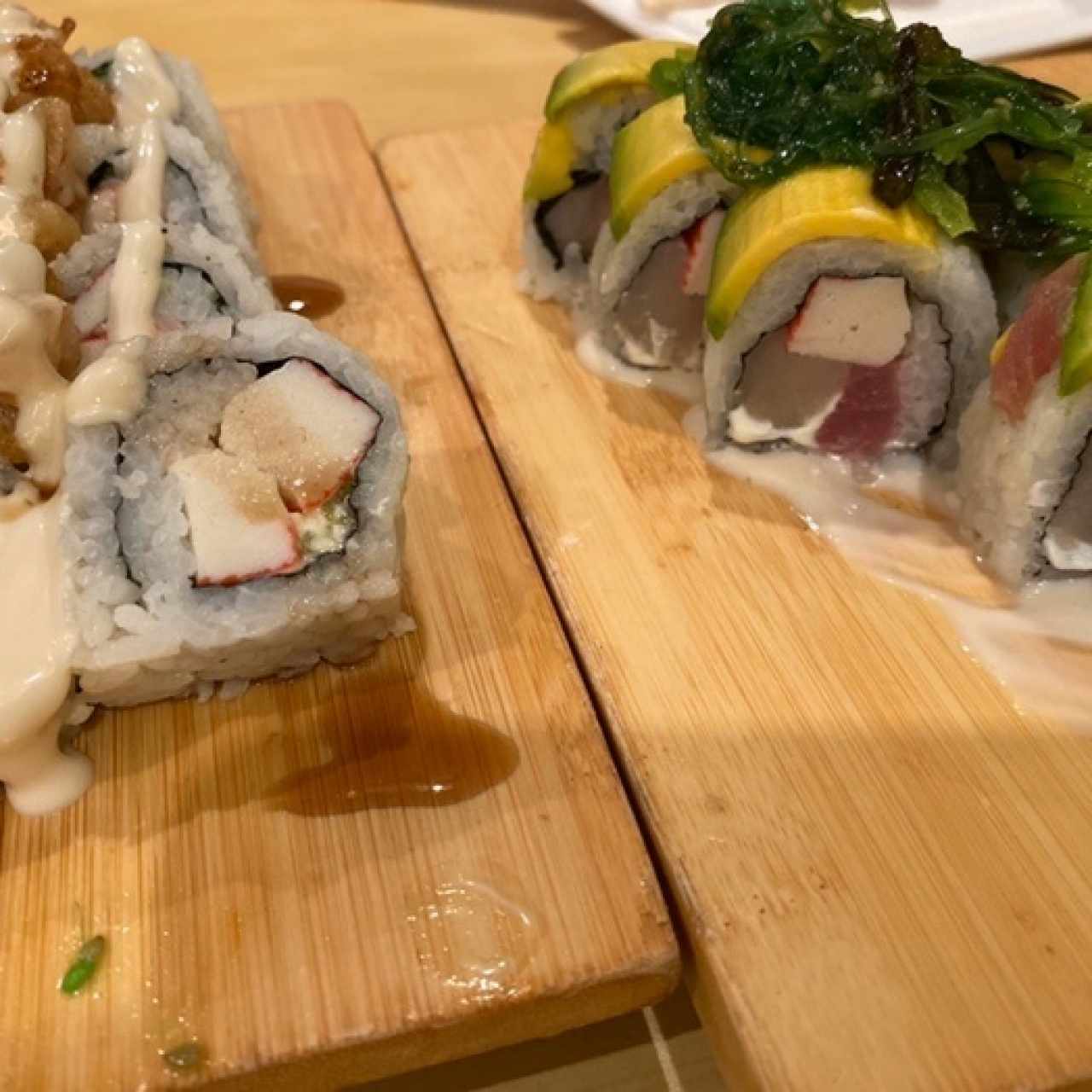 Nobu roll y Green monster