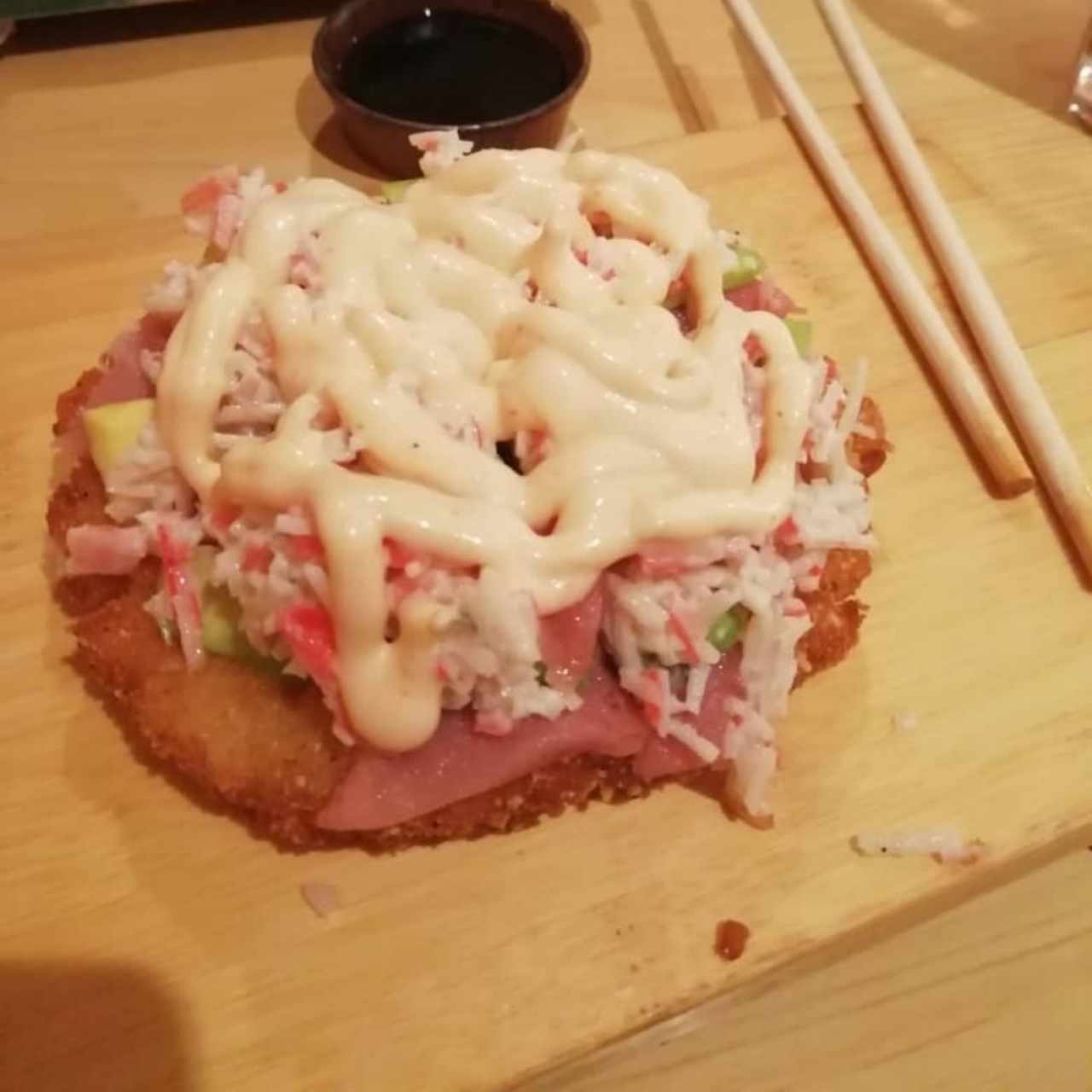 entrada sushi pizza
