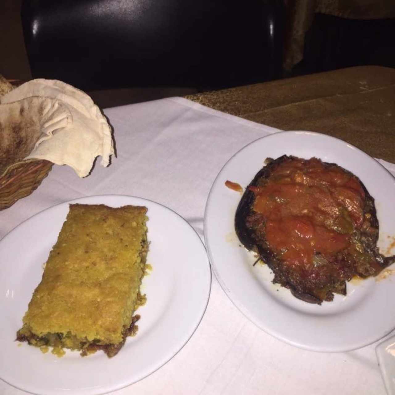 kibbe de pollo y berenjena