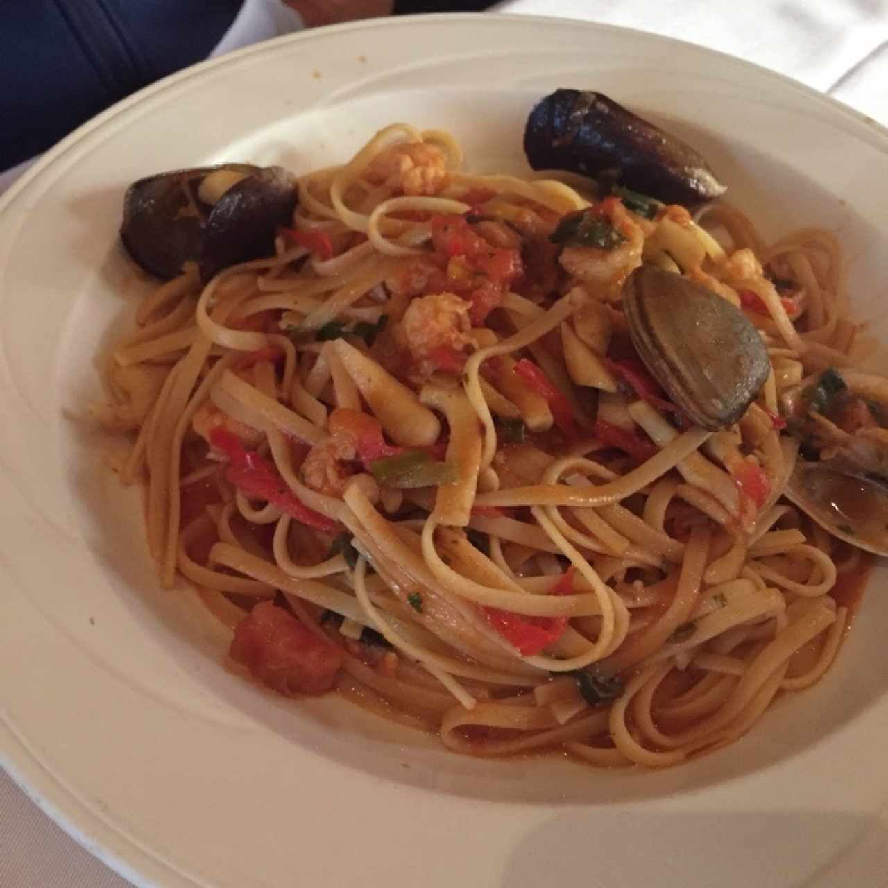pasta con mariscos