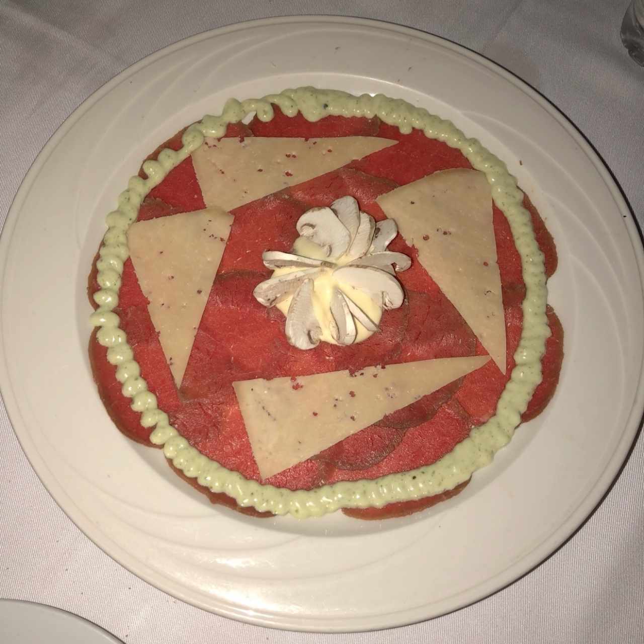 Carpacio de lomito, bueno
