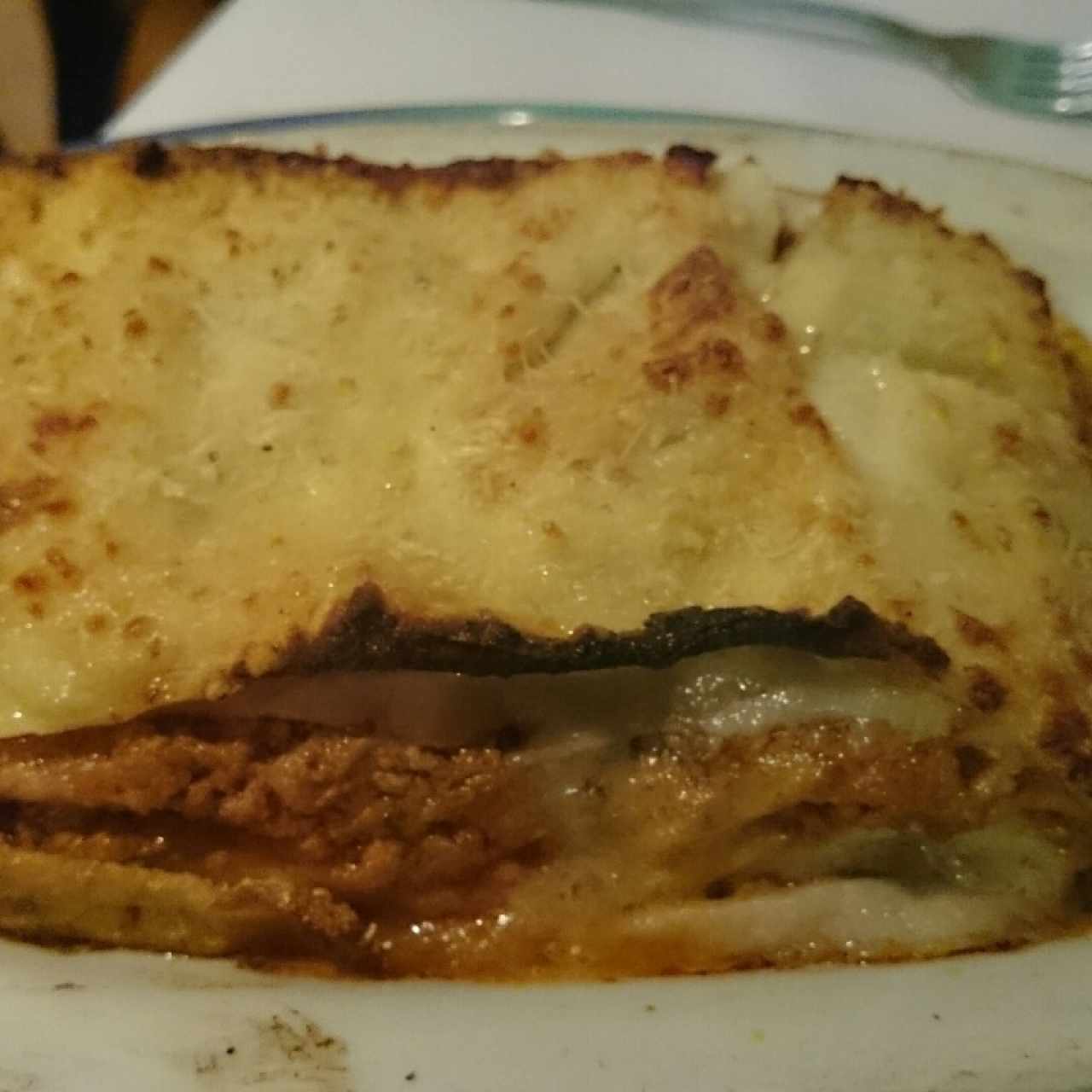 Pasticho Bologna al Horno. 