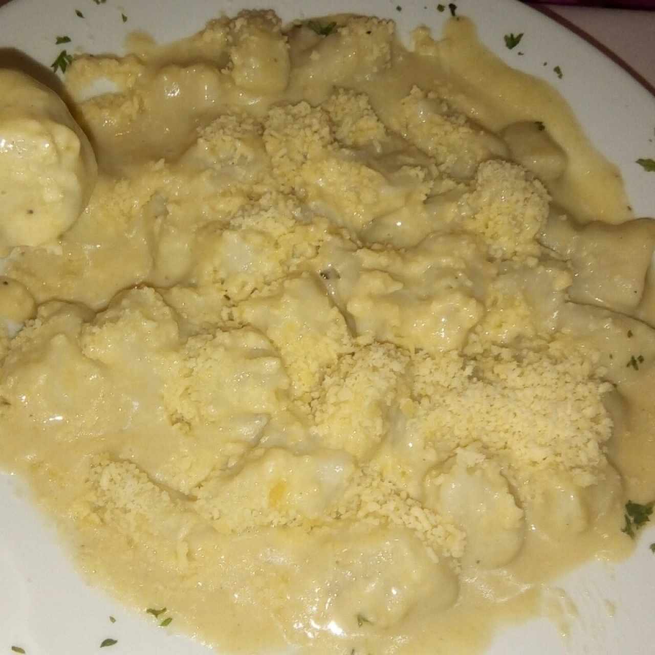 gnochis a la crema